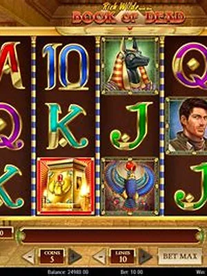 Book of Dead slot at Dazard casino