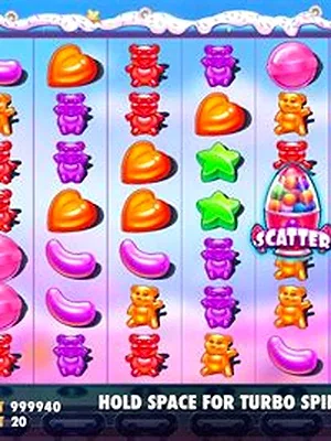 Sugar Rush slot in Dazard free play demo mode
